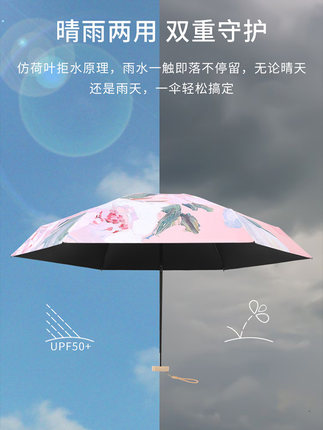 경량 초소형 휴대용 접이식 미니 우산 자외선차단 양산겸용 답례품 000311003