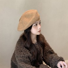 여성 가을 겨울 빈티지 패션 니트 베레모 빵모자 화가모자 000320058